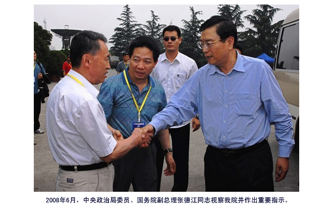 中央政治局委员、国务院副总理张德江同志视察我院并作出重要指示